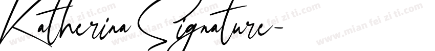 Katherina Signature字体转换